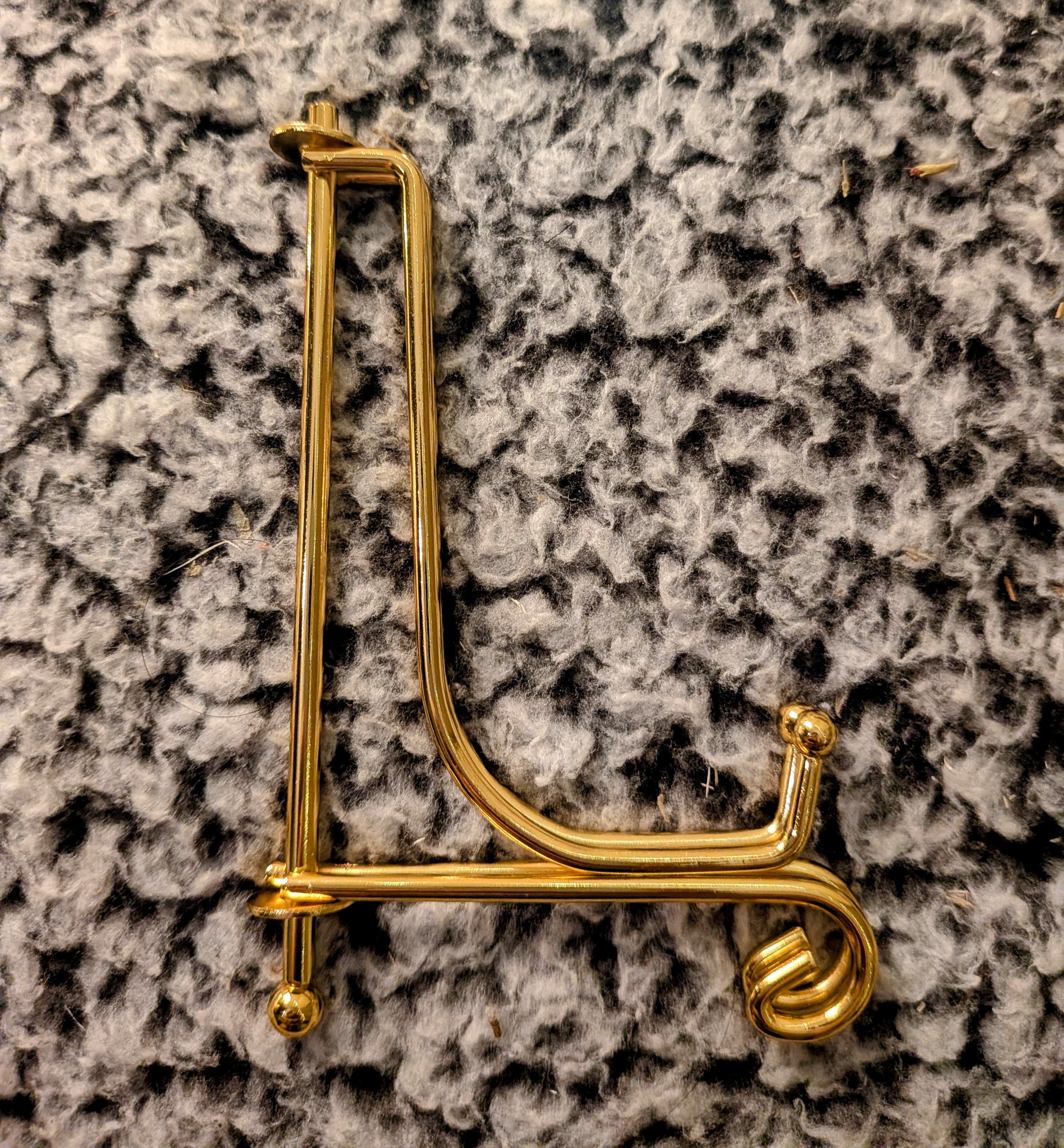 Golden metal stand